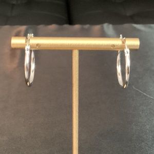 NWT 925 Silver Hypoallergenic Hoop Earrings